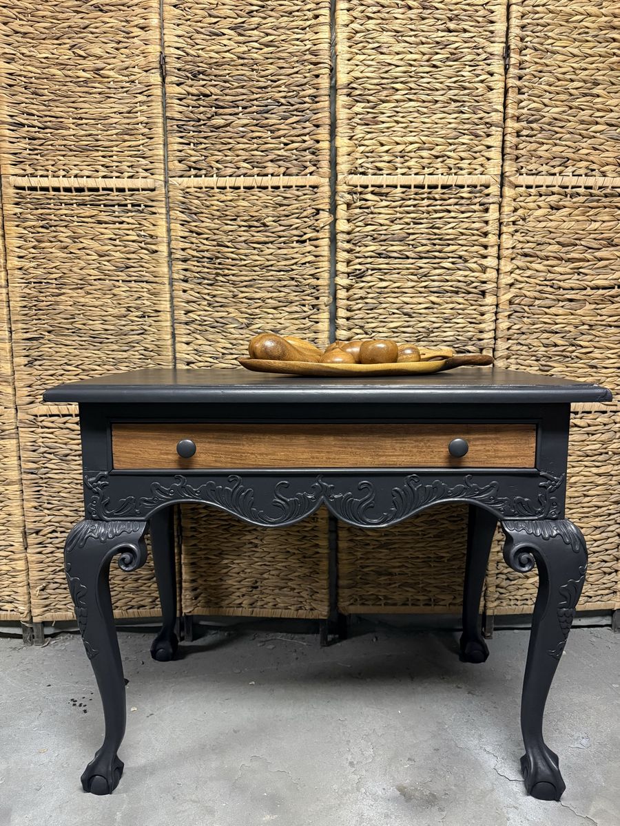 Solid wood console table