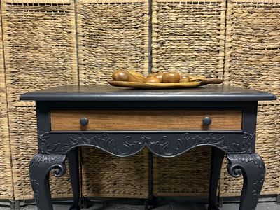 Solid wood console table