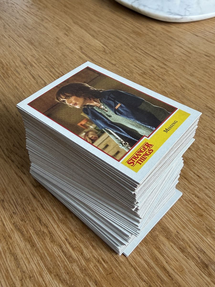 2018 Topps Stranger Things card lot. 120 Cards