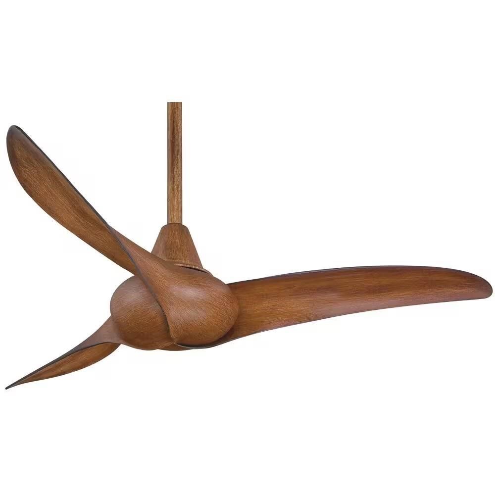 Minka Aire Wave 44in 3-Blade Indoor Ceiling Fan Distressed Koa Wood
