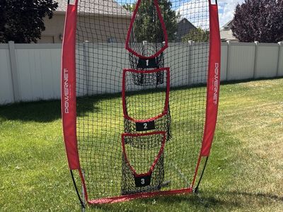 POWERNET Baseball/Softball Pitching Target Net w/ 3 Pockets Training Aid