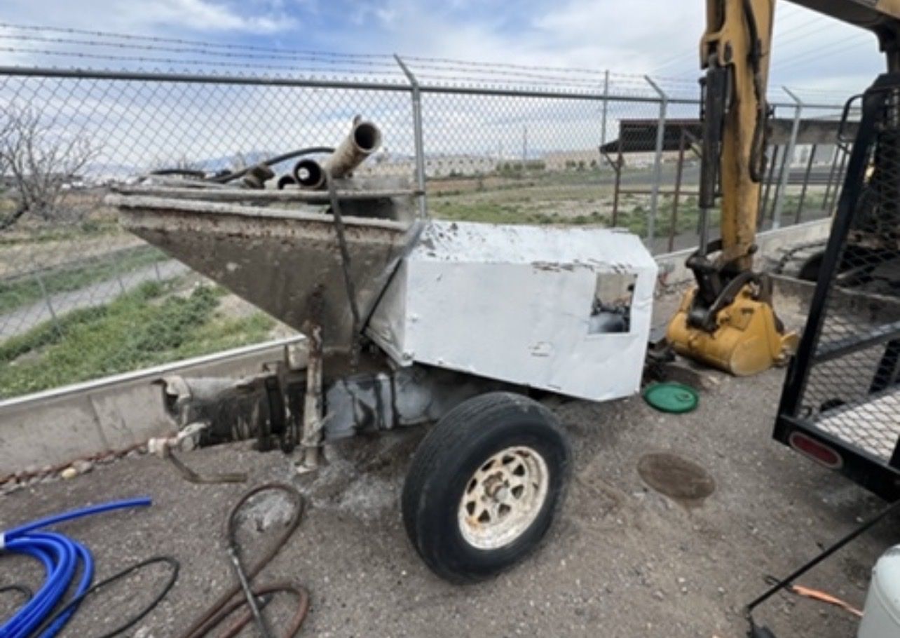 Grout concrete pump