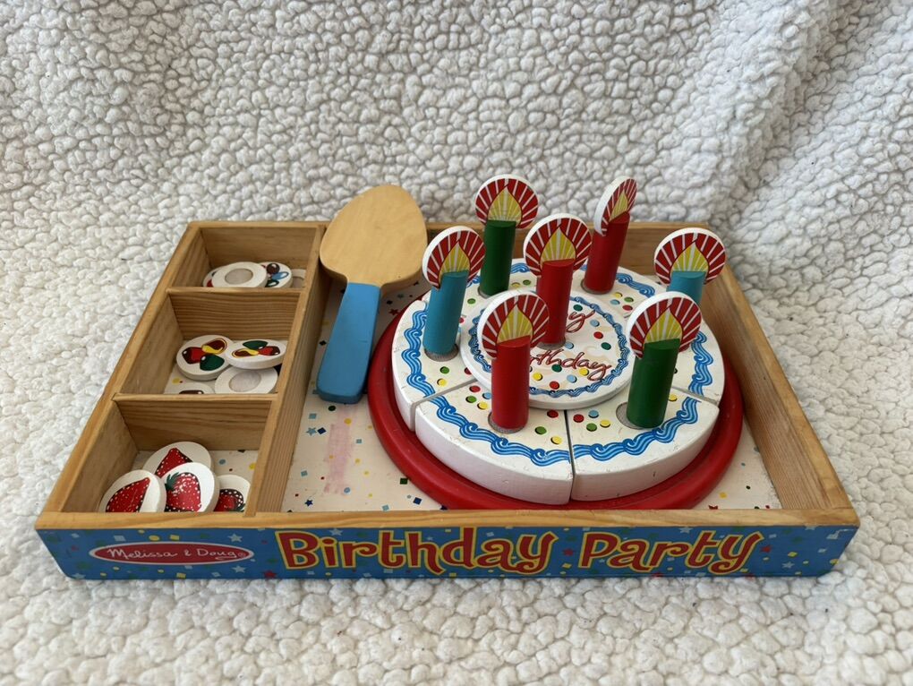 Melissa & Doug Birthday Party Cake Wooden Play