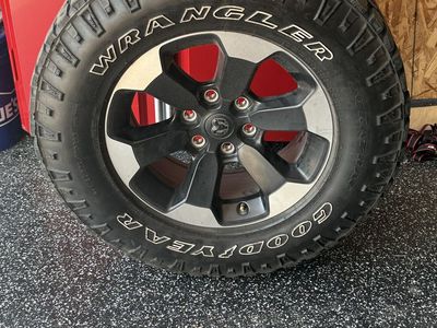 Goodyear Wrangler DuraTrac LT275/70R18 Tire on Ram Rebel 18" OEM Wheel