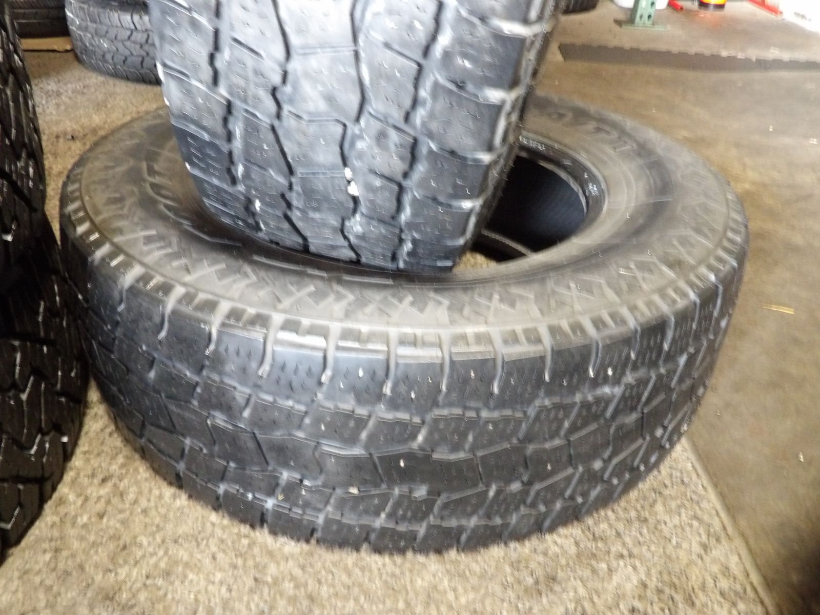 265/70R17 BIG O BIG FOOT A/T PAIR OF TWO USED TIRES