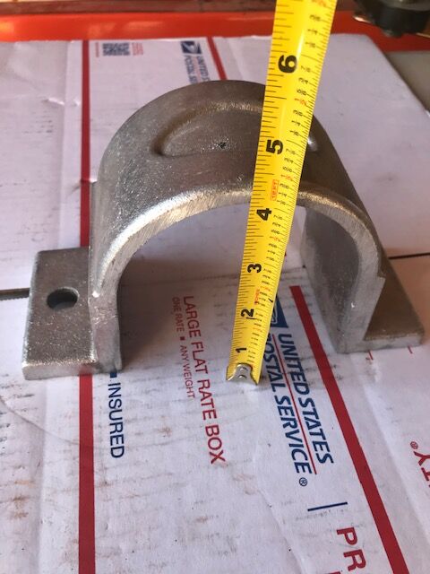QTY 10 - Aluminum 4" pipe hanger brackets (Heavy duty)