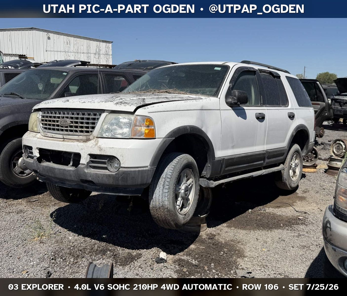 New Arrival - 2003 Ford Explorer Parts - UTPAP Ogden