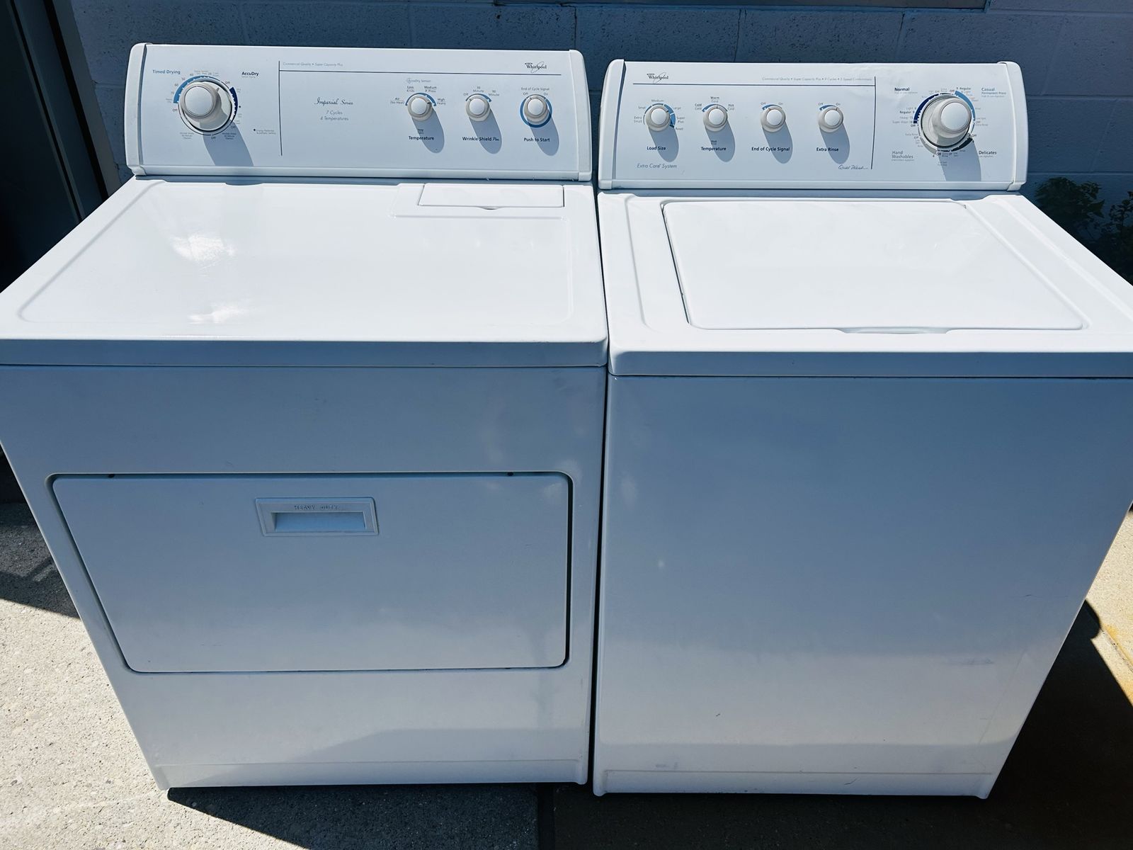 Whirlpool Electric Commercial Quality Top Load Set