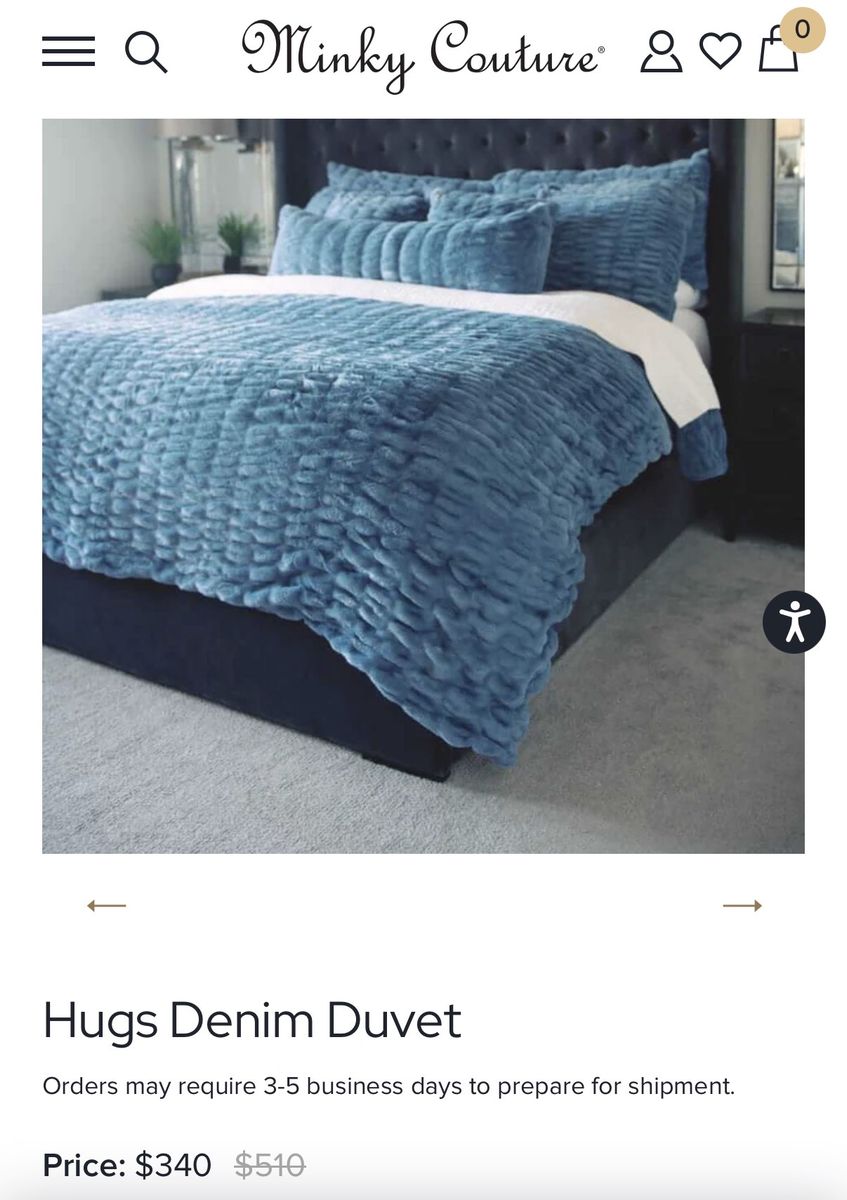 Minky couture hugs queen duvet