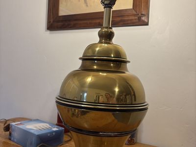 Vintage Stiffel Brass Gold Table Lamp Mid-Century Modern Classic Home Decor Light Fixture