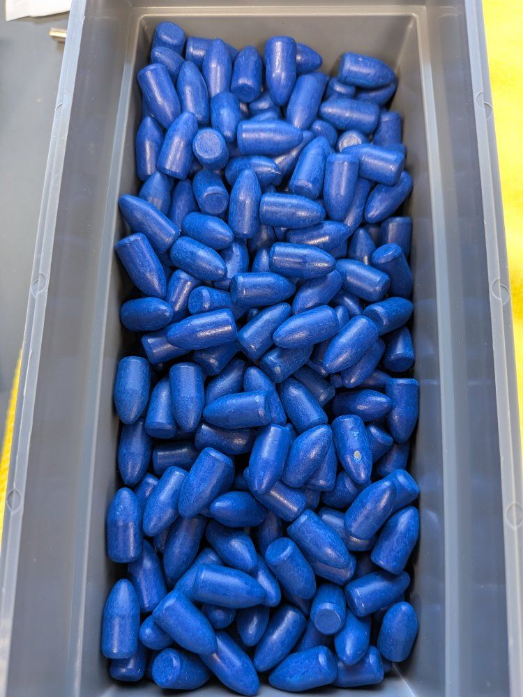 The Blue Bullets 9mm 147 Grain RN Polymer Coated - 1000 Count