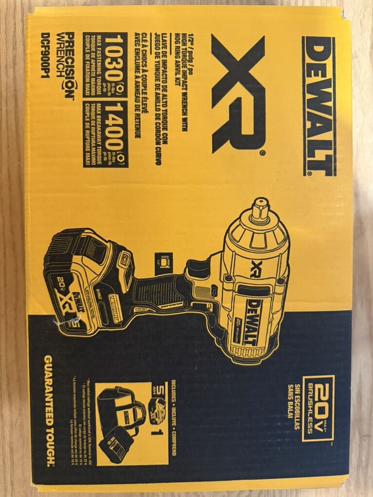 Dewalt 20v High Torque Impact 1/2
