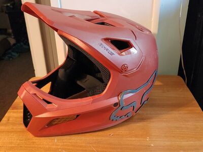 Fox Racing Rampage Helmet, designed for downhill mountain biking, BMX, and enduro riding size YL