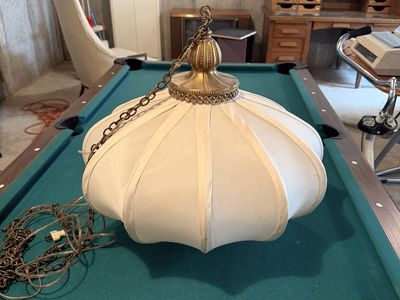 Vintage 1960s Hollywood Regency Swag Pendant Lamp – Large Sculptural Shade $150 cash/venmo in Provo