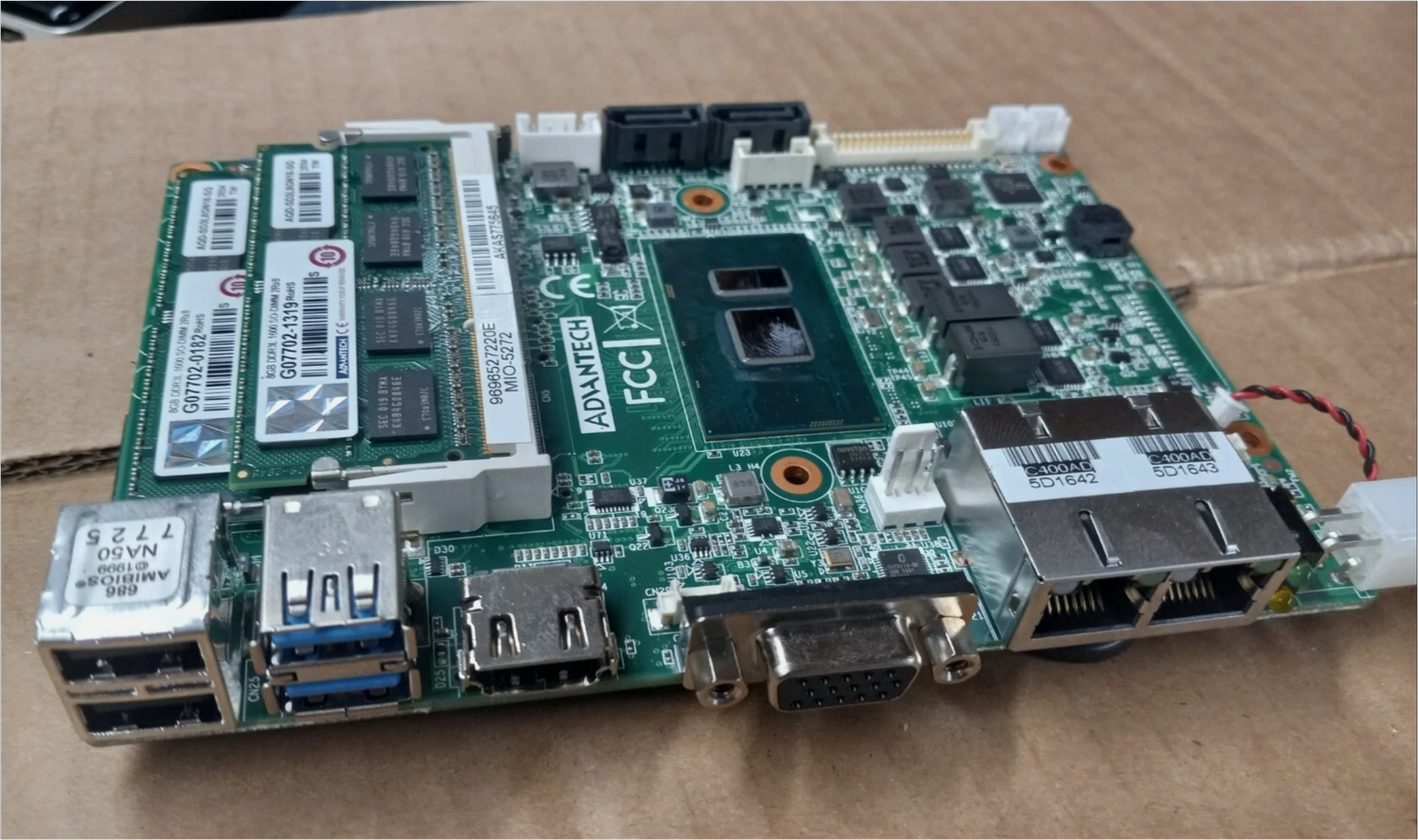 Advantech MIO-5272 SBC | Intel i3-6100U | 16GB RAM | Industrial IoT aka Motors & Robotics Hub