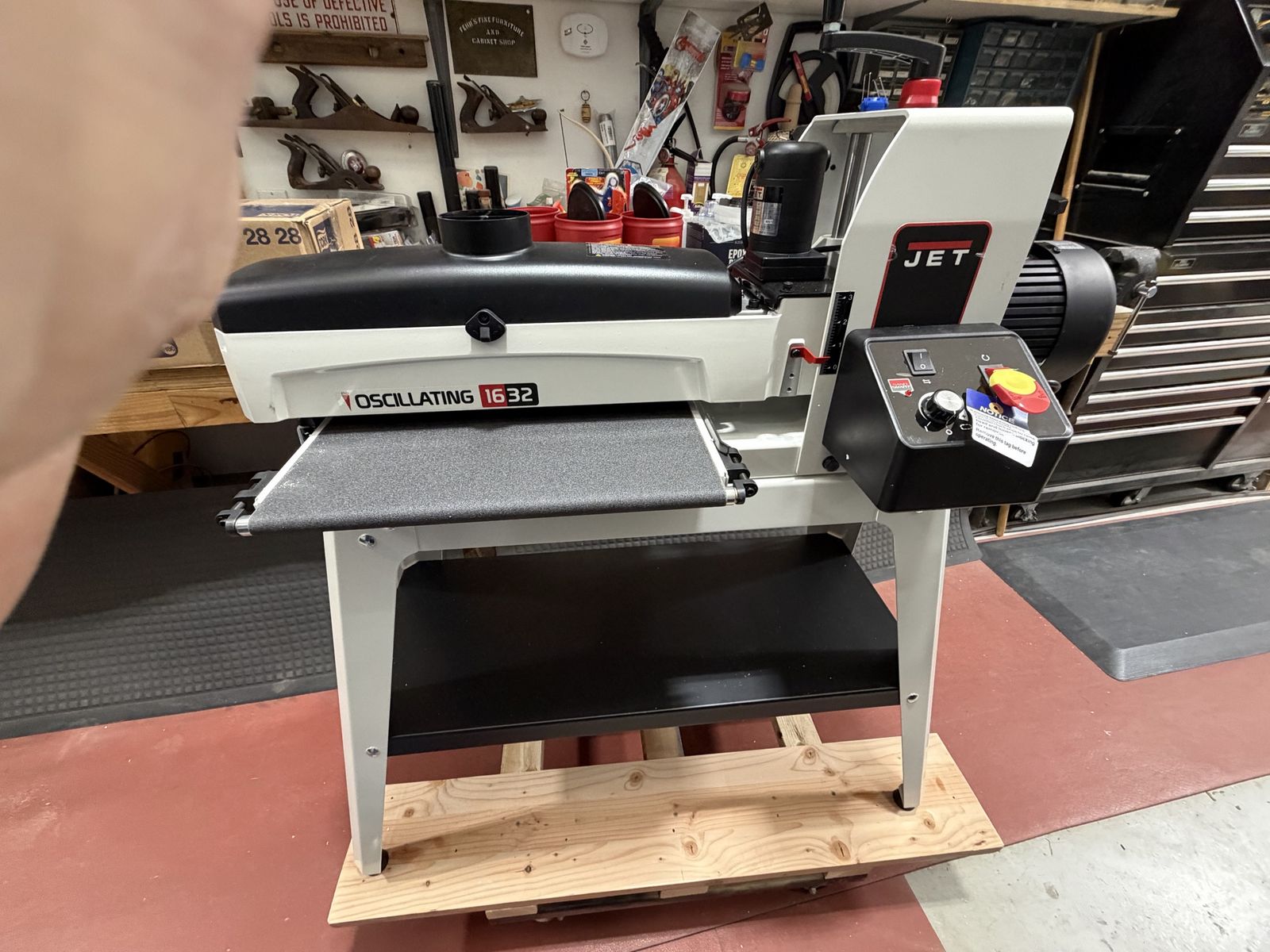 Jet Oscillating 1632 drum sander