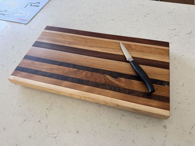 Handcrafted Long-Grain Cutting Board - Great Gift! Free Wax