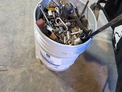Bucket full of tools