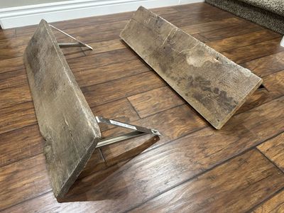 Rustic Barnwood Wall Shelves – Handmade (Set of 2)