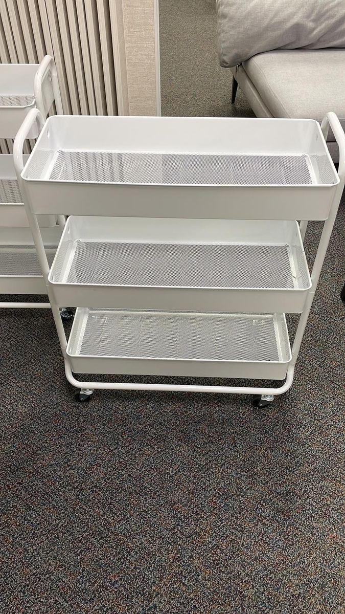 Rolling 3-Level Storage Cart – $20 Each