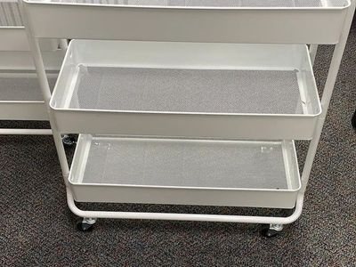 Rolling 3-Level Storage Cart – $20 Each