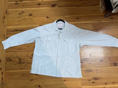 Filson Mens Travel Shirt, Style 12042, size XXL, Light Blue, Excellent Condition
