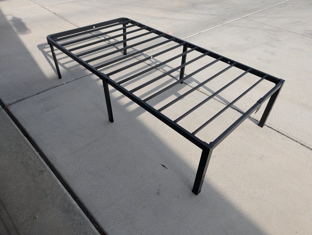 Metal Bed Frame - Black, Sturdy & Easy Assembly
