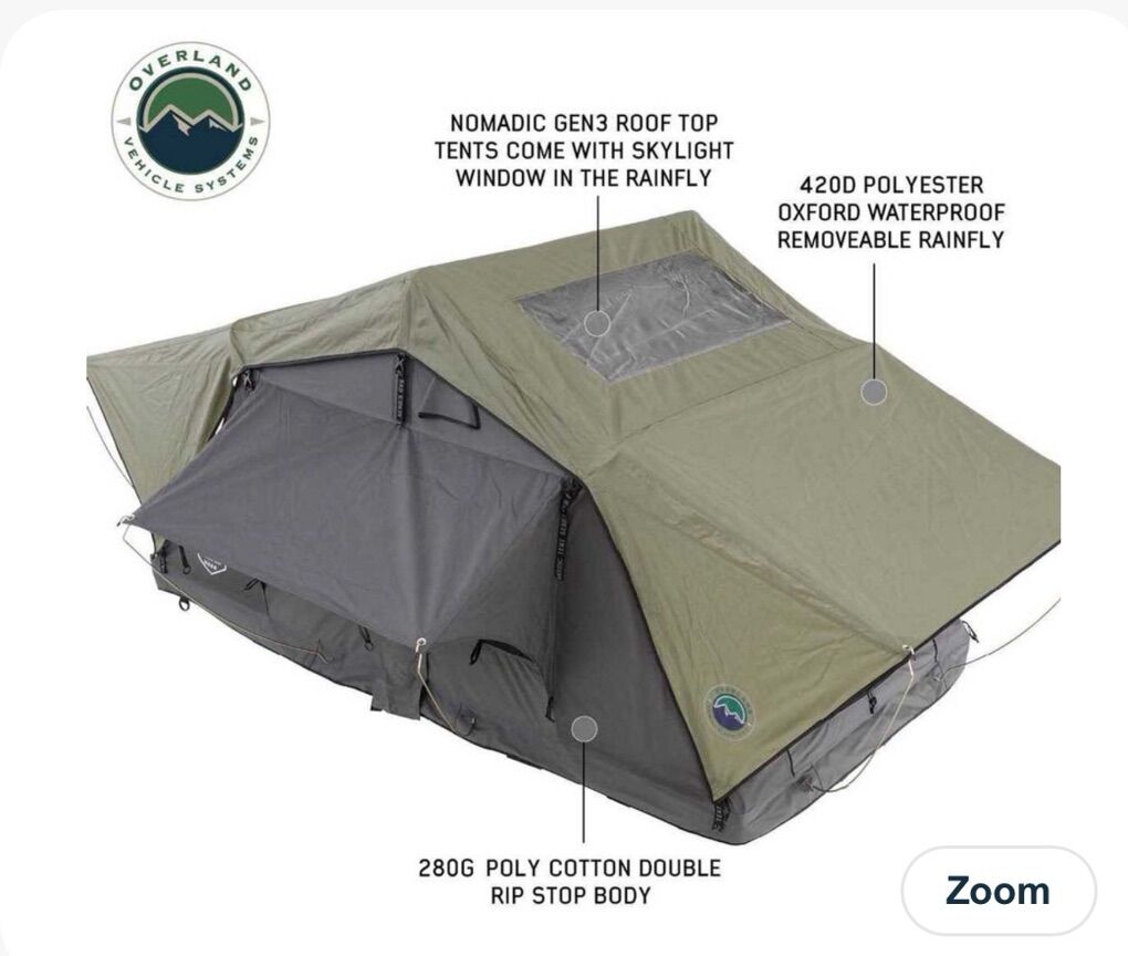 Overland Vehicle Systems Nomadic 3 Roof Top Tent