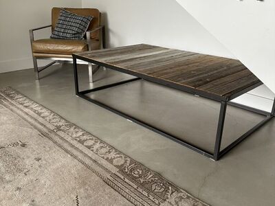 Metal Framed Coffee Table