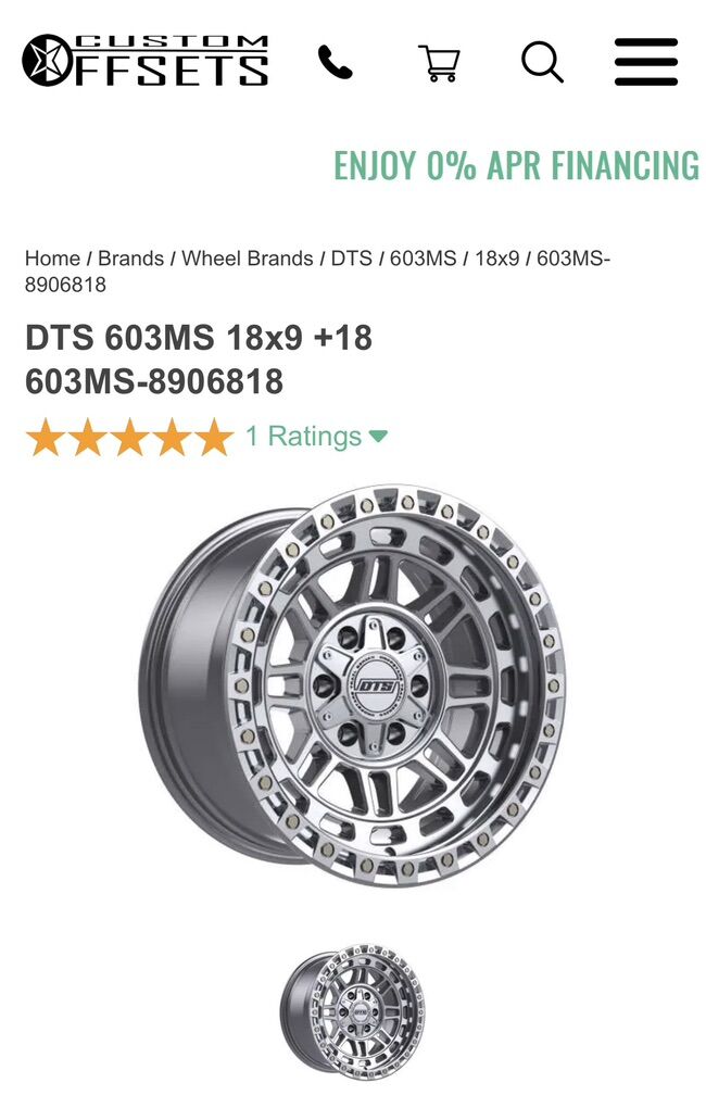 DTS 603MS 6x139.7 6x5.5