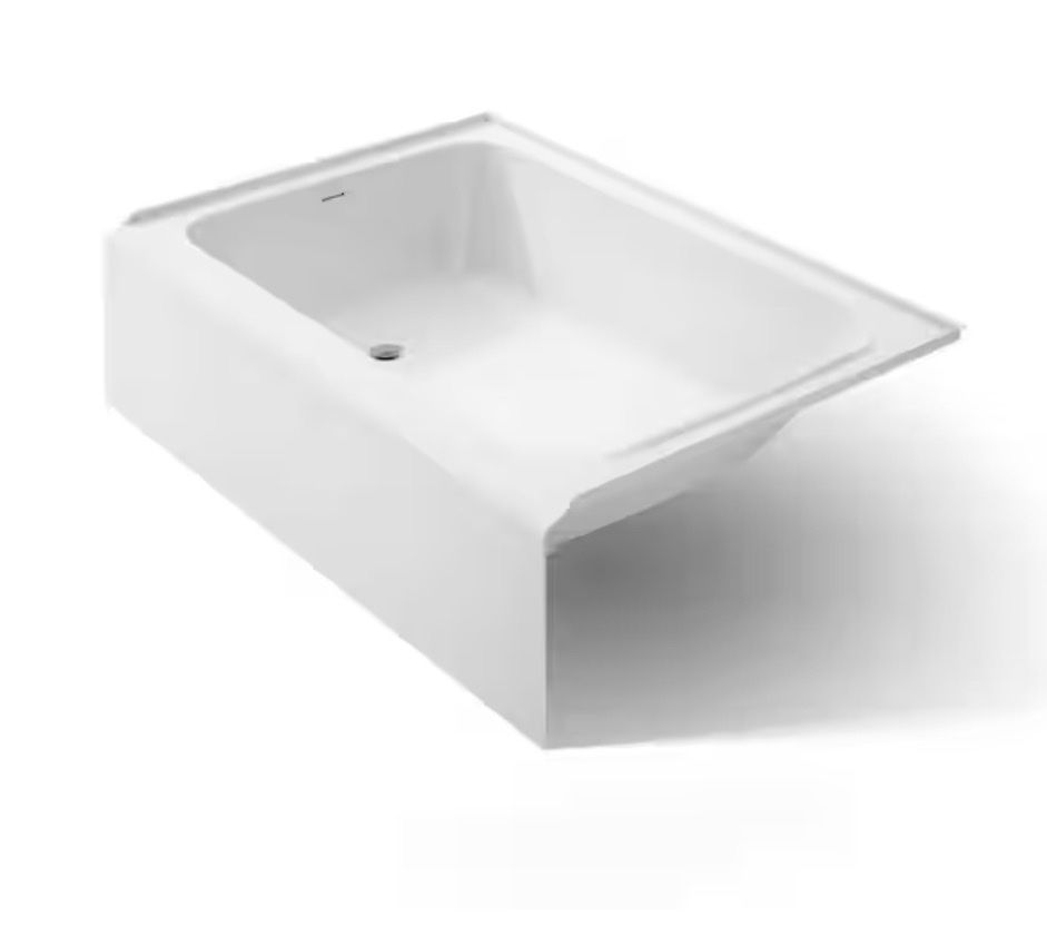 New Kohler 60x42 soaking bath tub left drain