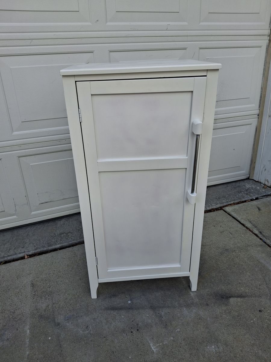 all wood white cabinet