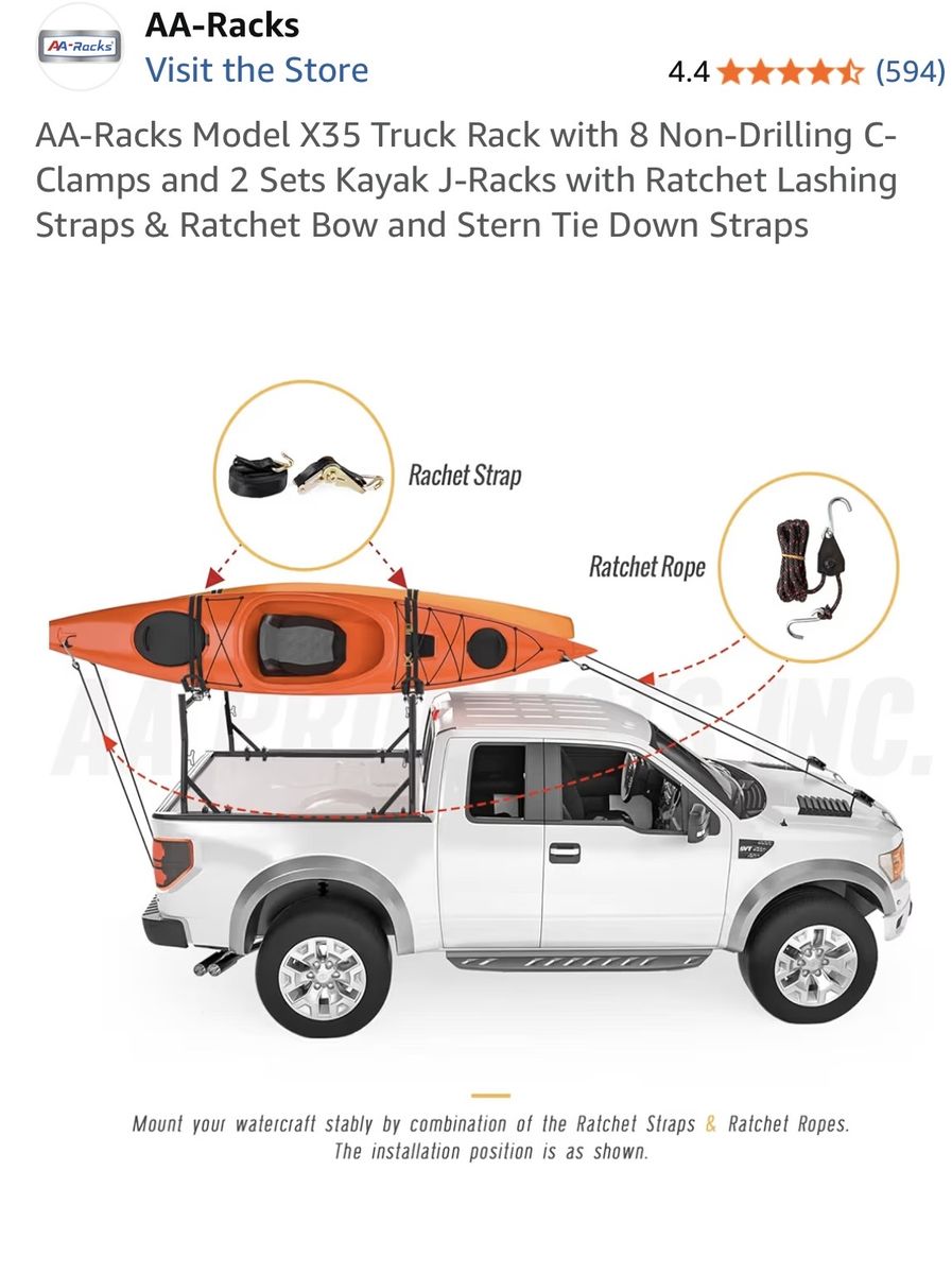 Kayak truck rack