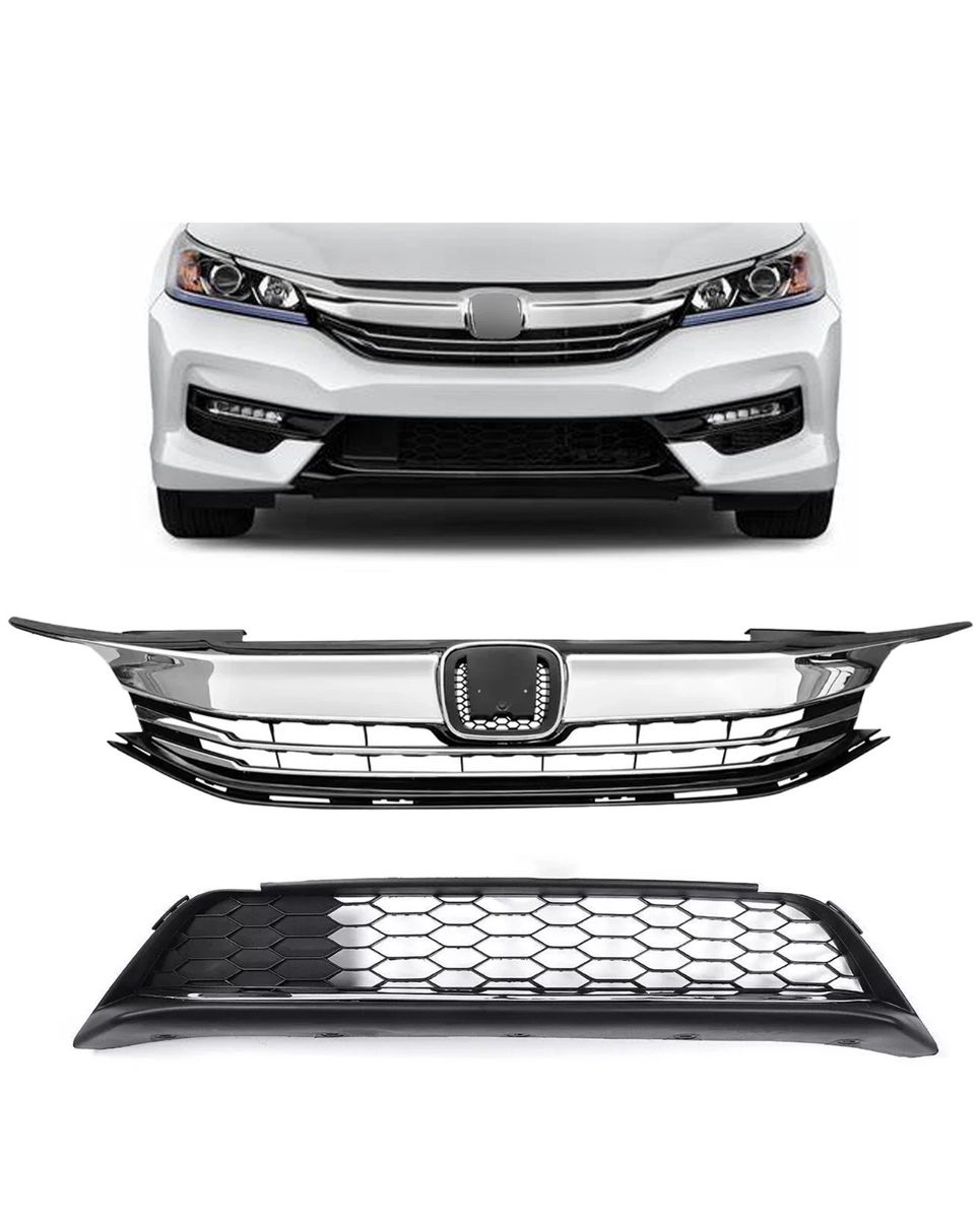 Honda Accord upper and lower grille