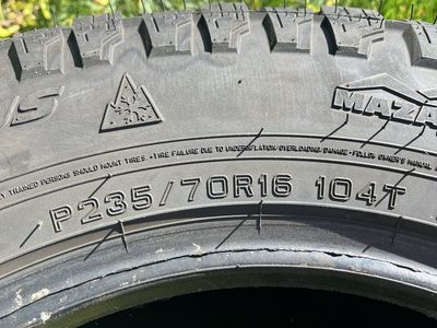 Open Range Tires (set of 4) P235/70R16