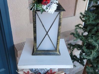 WINTER Entryway/Porch Welcome Post