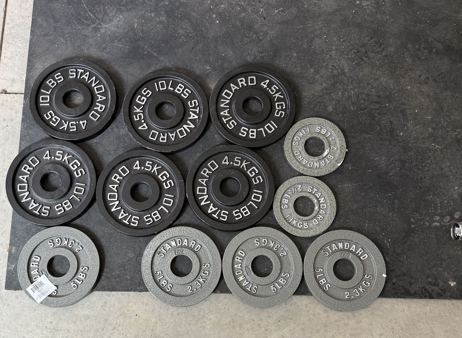 Weight plates.
