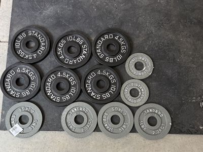Weight plates.