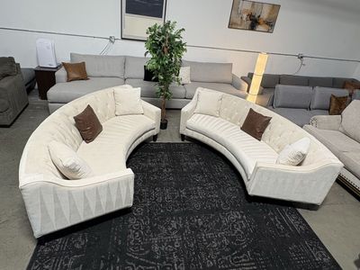 Z Gallerie Curved Couches (Free Delivery)