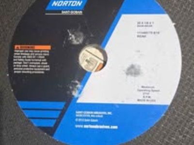 Box of 10 NORTON 20" Abrasives cut of Blades Heavy Duty chop saw blades 20 x 1/8 x 1