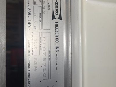 Commercial size fridge/freezer