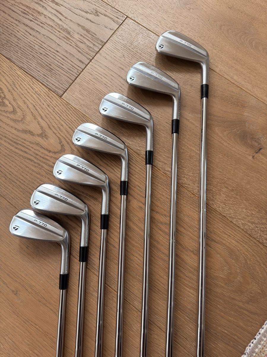 2025 TaylorMade P770 Irons (4–PW) – KBS Tour FLT Stiff – Excellent Condition