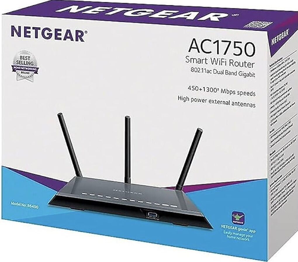 Netgear R6400 AC1750 Smart Wi-Fi Router (R6400)