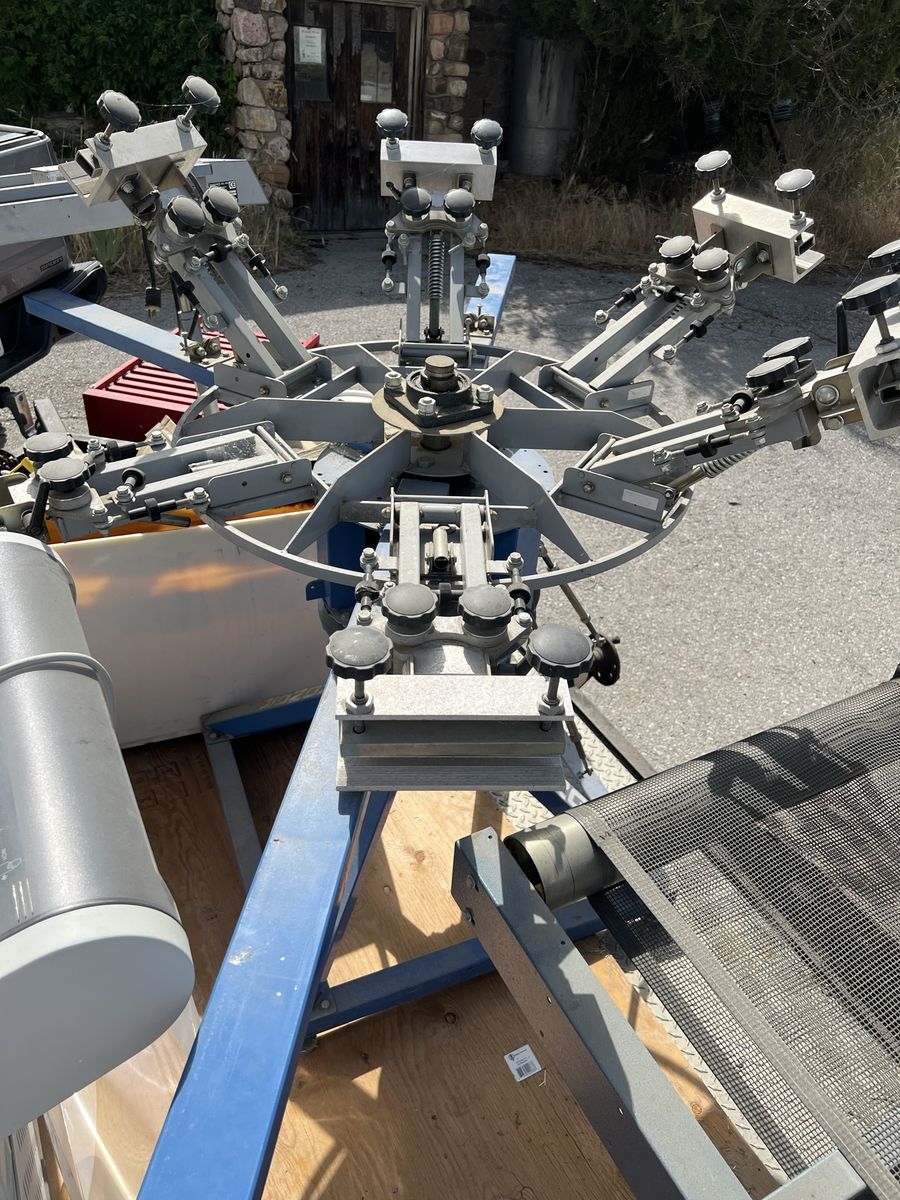 Six head Screen printing press