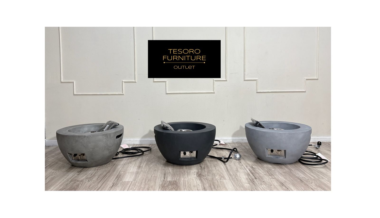 NEW CONCRETE FIRE PIT 25 inch AMAZING DEAL‼️