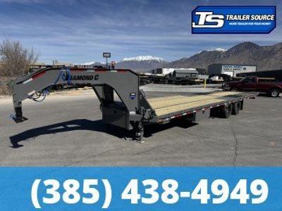 8.5x32 Diamond C FMAX-HDT 210 Gooseneck Hydraulic Dovetail Equipment Trailer - 25K GVWR -