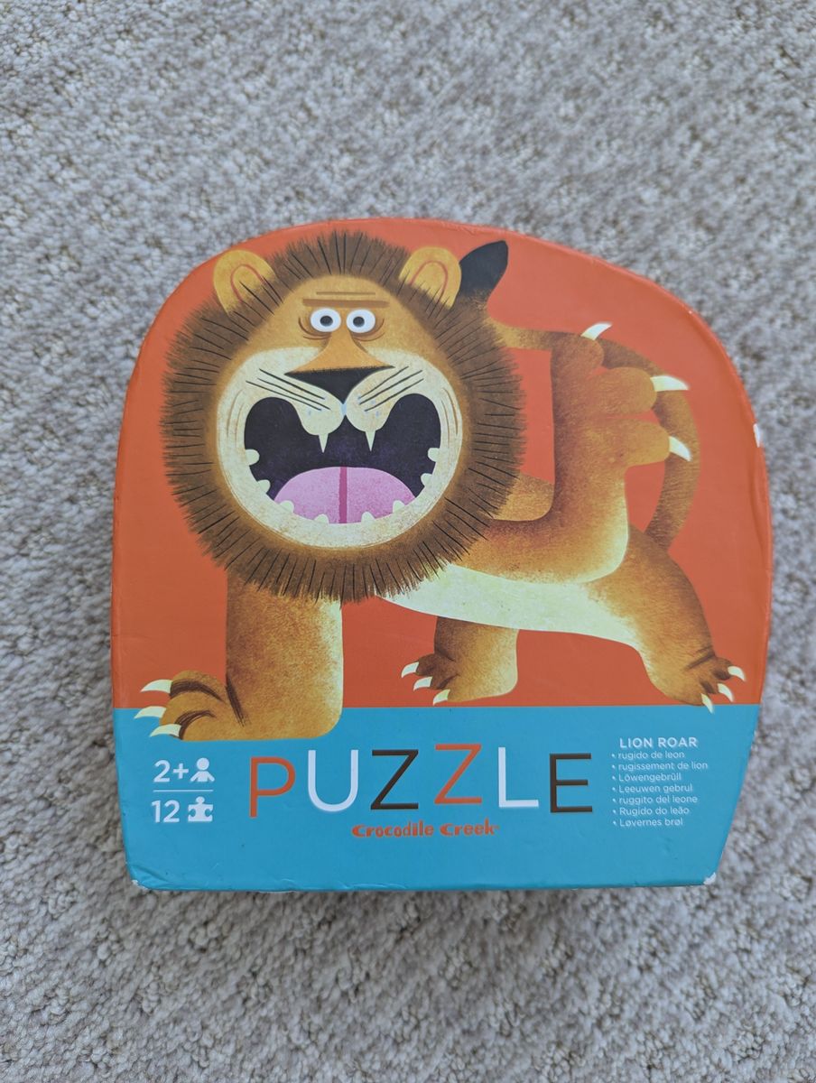 Crocodile Creek Lion Toddler Puzzle, 12 pieces