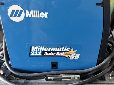 Miller Matic 211 autoset with cart and supplies