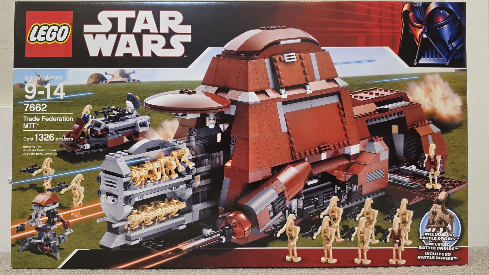 Lego 7662 Trade Federation MTT - New in never opened Sealed Box, Retired