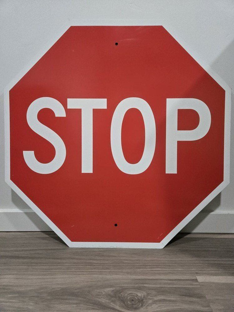 Stop Sign aluminum  30x30